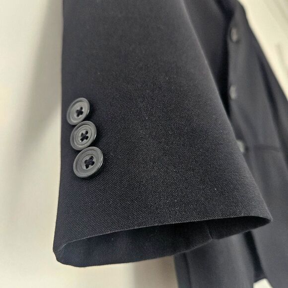 Boys Black Lined Suit Jacket Blazer Size 12 Regular Boy Proof - Picture 5 of 9